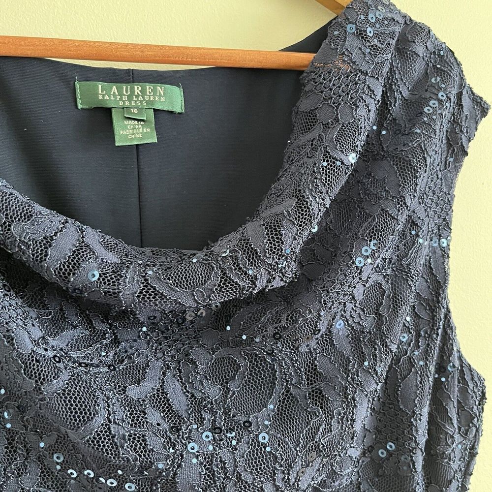 Ralph Lauren Sequin Stretch Dress size 16 - Picture 6 of 14